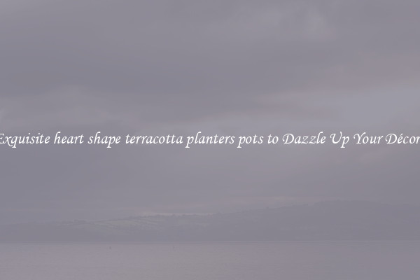 Exquisite heart shape terracotta planters pots to Dazzle Up Your Décor  
