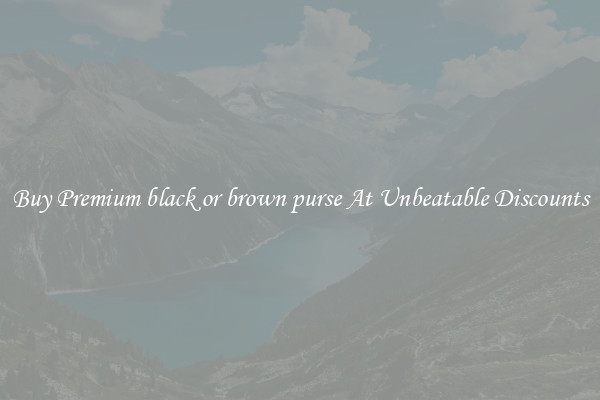 Buy Premium black or brown purse At Unbeatable Discounts