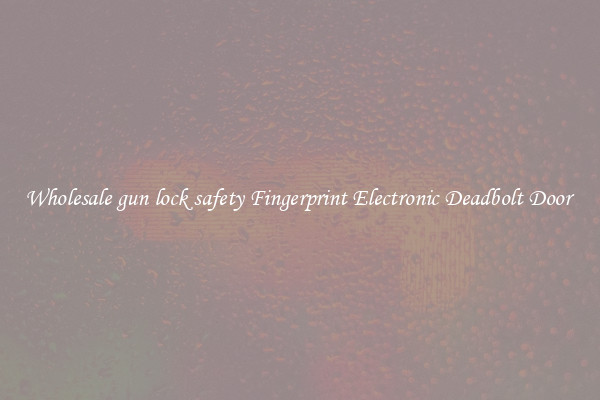 Wholesale gun lock safety Fingerprint Electronic Deadbolt Door 