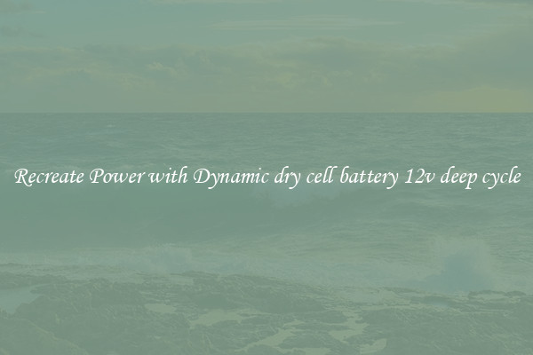 Recreate Power with Dynamic dry cell battery 12v deep cycle