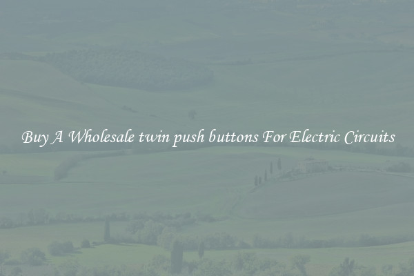Buy A Wholesale twin push buttons For Electric Circuits
