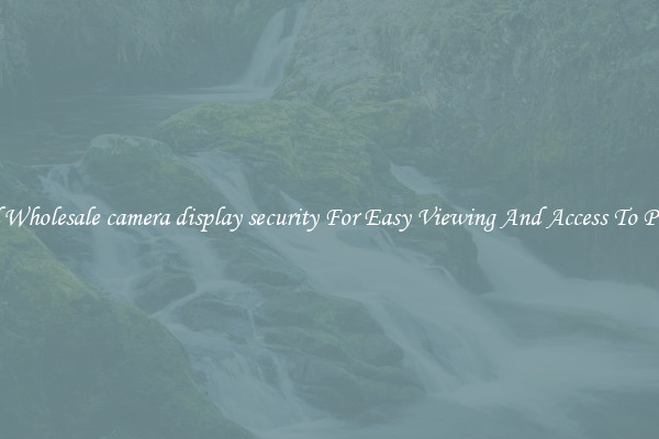 Solid Wholesale camera display security For Easy Viewing And Access To Phones