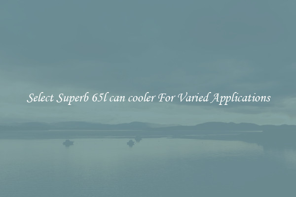 Select Superb 65l can cooler For Varied Applications