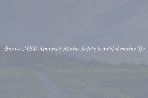 Browse MED Approved Marine Safety beautiful marine life