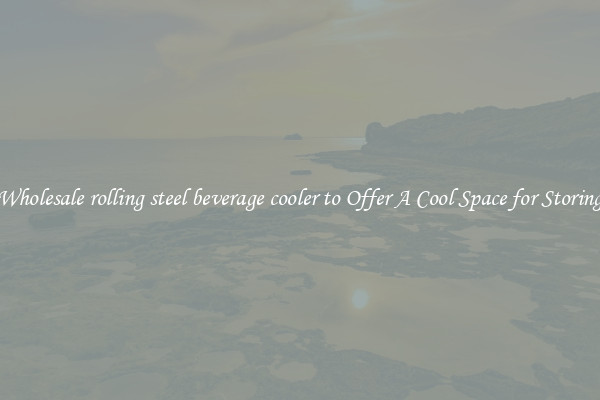 Wholesale rolling steel beverage cooler to Offer A Cool Space for Storing