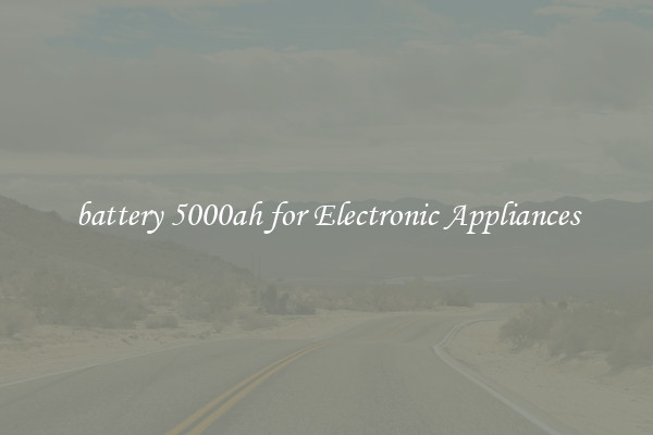 battery 5000ah for Electronic Appliances